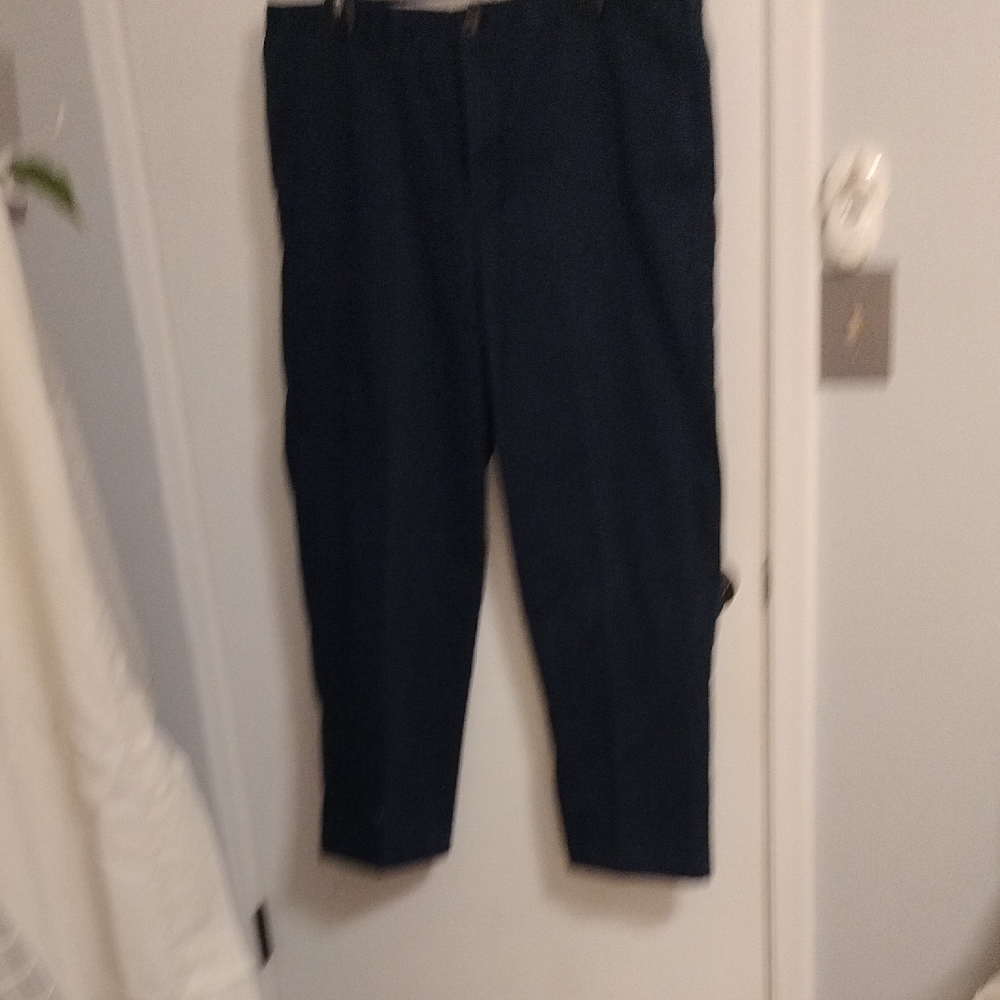 Lands' End Men's Navy Dress Pants, Comfort Waist